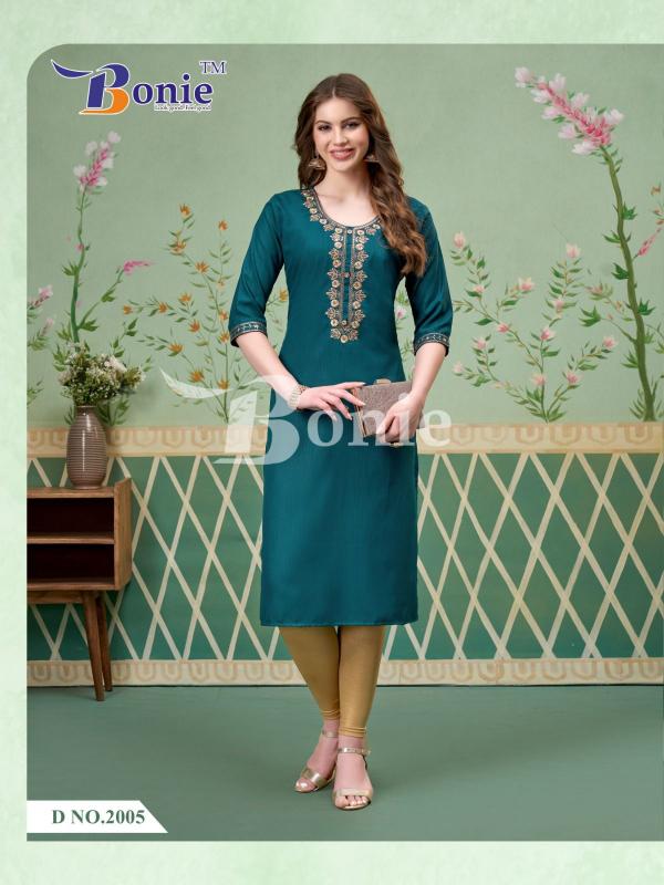 Bonie Victoria Vol 2 Silk Sequence Work Fancy Kurti